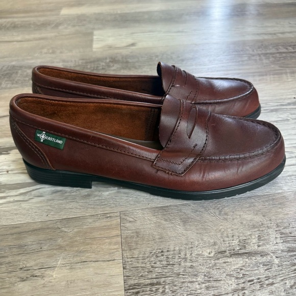 Men's EASTLAND Genuine Leather Penny Loafers Size 12 M Cordovan - Picture 2 of 6